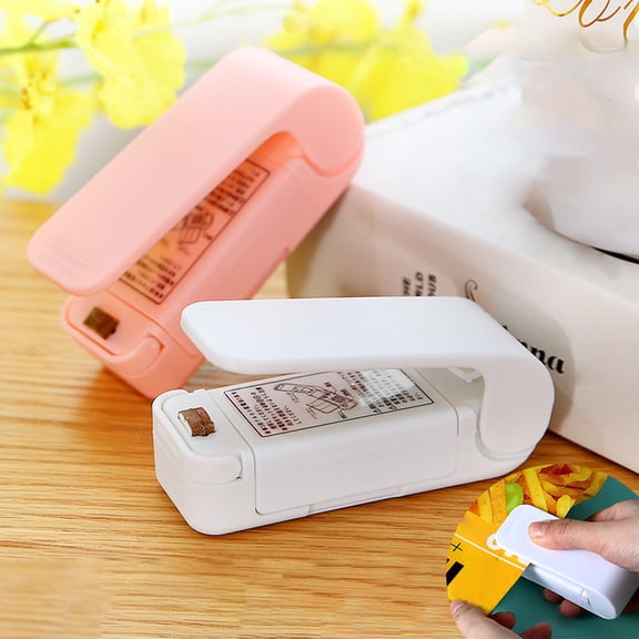 mfyjkho Handheld Bag Sealer, Portable Plastic Bag Sealer for Snacks, Chips, Leftovers, No Preheating, Magnetic Base, 3.54X1.37X1.29 Inches, 1-Pack
