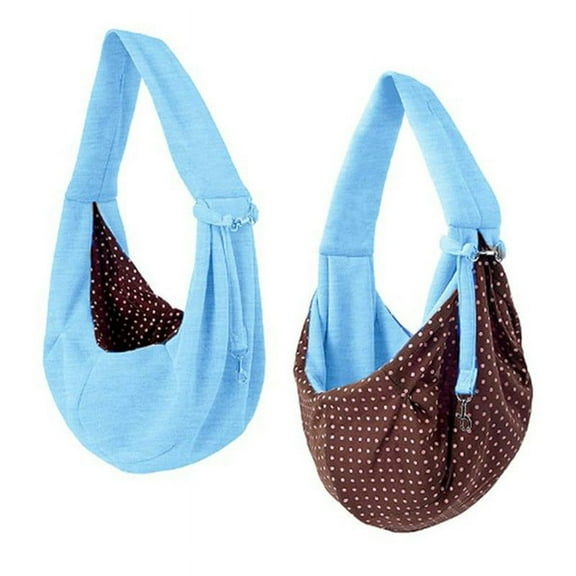 mfyjkho Pet Carrier Sling Bag, Reversible Hands-Free Design, Breathable Material, External Security Hasp, Holds Up To 12 Pounds, for Daily Leisure Outings, Includes 1 Storage Bag
