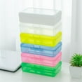 thumbnail image 1 of mfyjkho Plastic Storage Box with Snap-Tight Lid, Large Capacity Clear Organizer for Office Supplies, Stackable Design, 1 Count, 1 of 2