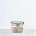 thumbnail image 1 of mfyjkho Round Plastic Food Storage Jars with Lids, 600Ml Set with Measurement Scales, Airtight Kitchen Canisters for Pantry Snacks Grains Baking Supplies, Stackable Containers, 1 of 6