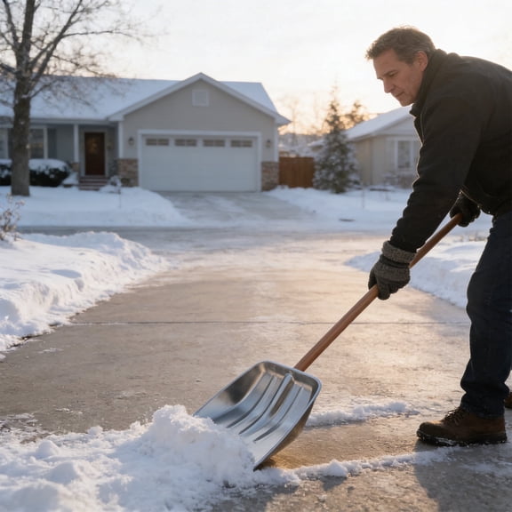 mfyjkho Stainless Steel Snow Shovel, 14.17x10.43 in Multipurpose Outdoor Shovel for Car Mud Grain Mulch, Heavy Duty Farm Tool Shovels for Snow Removal Winter Emergency S