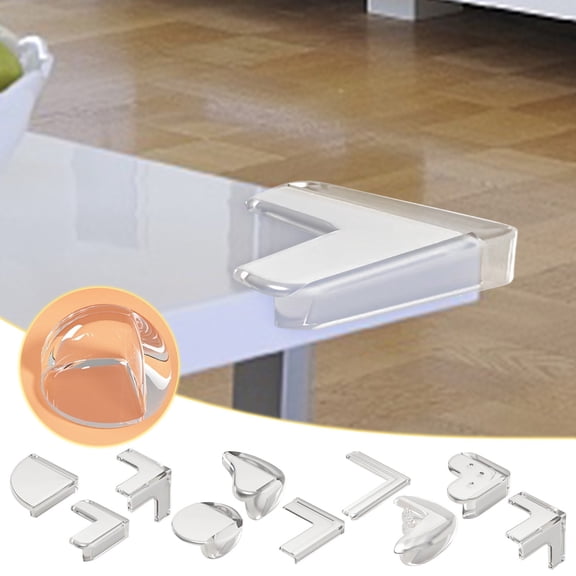 mfyjkho Transparent Soft Rubber Table Corner Protectors for Furniture Safety, Easy Application, Durable Adhesive, Set Of 4