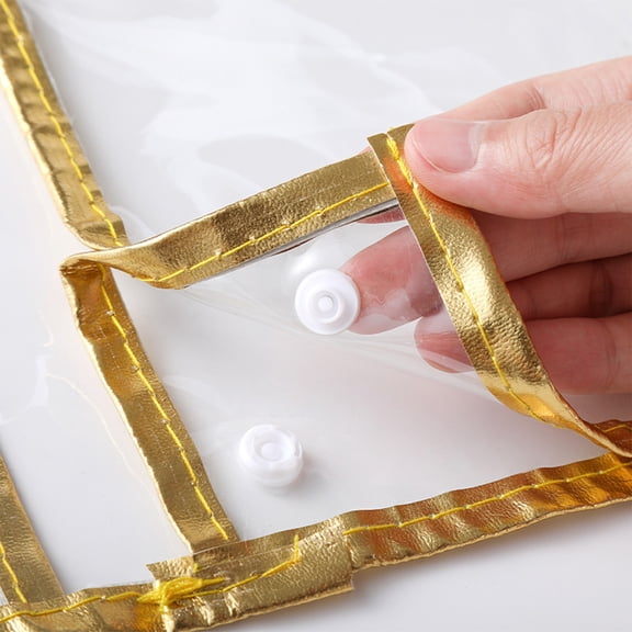 mfyjkho Waterproof Shower Storage, Hanging Organizer for Bathroom, Multiple Compartments for Towels Toiletries, Material, Wall Mount with Hook, 31X30X10Cm