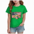 thumbnail image 1 of mgoYE 250 Years America Shirt Kids Toddler Boys Girls 4th of July T-Shirt American Flag Shirts Green 7-8 Years, 1 of 4