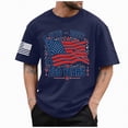thumbnail image 1 of mgoYE 250th Anniversary USA Polo Shirt Men American Flag Shirt Short Sleeve USA 4th of July Flag Tops Loose Patriotic Novelty T-Shirts(Dark Blue,S), 1 of 5