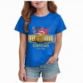 thumbnail image 1 of mgoYE 250th Anniversary USA Shirt Crew Neck Girls Boys American Flag 250th Anniversary Commemorative Tee, Crew Neck Loose Fit Daily Tee(Blue,5-6 Years), 1 of 5