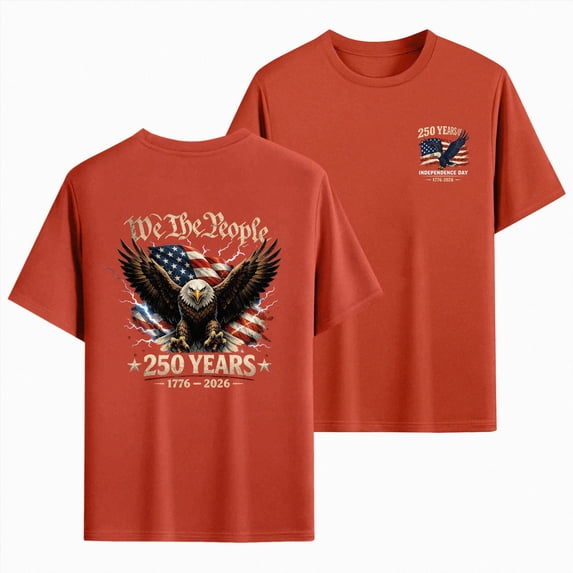 mgoYE 250th Anniversary USA Shirt Men : 1776-2026 250th Birthday Patriotic American Flag T-Shirt 4th of July Shirt T Shirts for Man(Red,S)