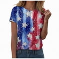 thumbnail image 1 of mgoYE 2XL T-Shirt for Women 250th Anniversary USA Shirt Long Sleeve Women's 250 Years America Anniversary 250th Independence Day Vintage V-Neck T-Shirt|Navy XL, 1 of 1