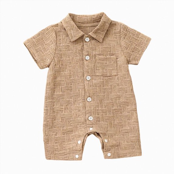 mgoYE 3-6 Month Boy Clothes Baby Boys Girls Clothes with Hat, Cotton Long Sleeve Ribbed Knit Button Infant Baby Romper Outfit Size 0-3 Months