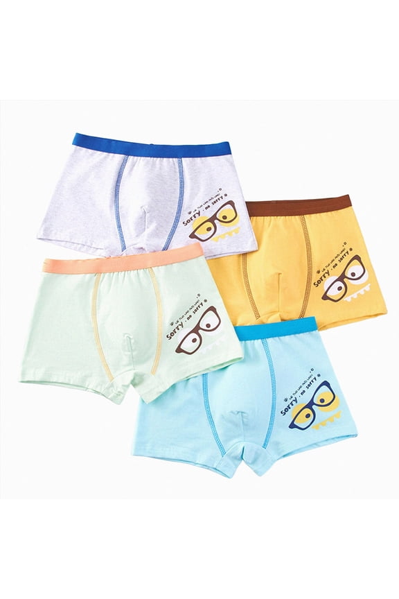 4 Pack Boys Dinosaur Underwear 2-16 Years , Baby Boy Toilet Training Pants Training Underwear Fit(Blue,9-12 Years)