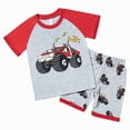 thumbnail image 1 of mgoYE Baby Boy Clothes 12-18 Months Summer Baby Toddler Boy's Cotton Short Sleeve Tshirt and Short Set|Red 2-3 Years, 1 of 9