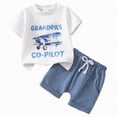 thumbnail image 1 of mgoYE Baby Boy Clothes 12-18 Months Toddler Baby Boy Summer Clothes Short Sleeve Airplane Print Shirt and Elastic Waist Shorts Sets Summer Outfit 2Pcs(White,12-18 Months), 1 of 9
