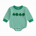 thumbnail image 1 of mgoYE Baby Boy Clothes 3-6 Months Newborn Baby Girl Easter Outfit Bunny Bubble Romper Sweatshirt Infant Long Sleeve Onesie Spring Summer Clothes(Green,12-18 Months), 1 of 6