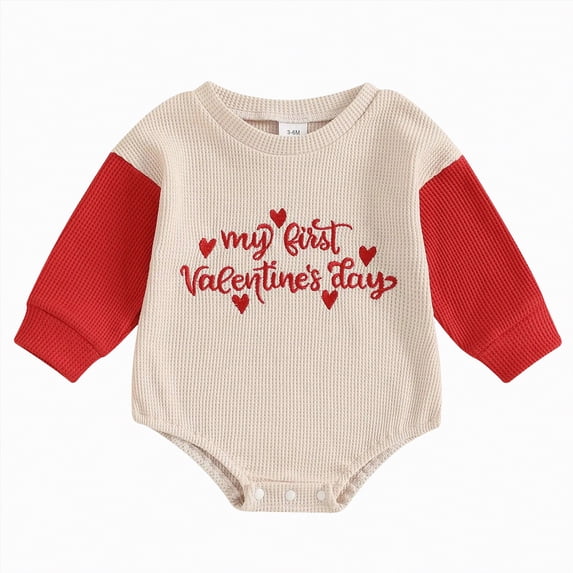 mgoYE Baby Boy Clothes 3-6 Months Newborn Baby Girl Fall Outfit Bow Oversized Sweatshirt Bubble Romper Long Sleeve Sweater Bodysuit One-Piece Jumpsuit(Beige,6-12 Months)