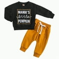 thumbnail image 1 of mgoYE Baby Boy Clothes 9 12 Months Fall Winter Outfit Patchwork Long Sleeve Sweatshirt Tops Stretch Pants Set Sweatshirt Pants Set(Black,2-3 Years), 1 of 8