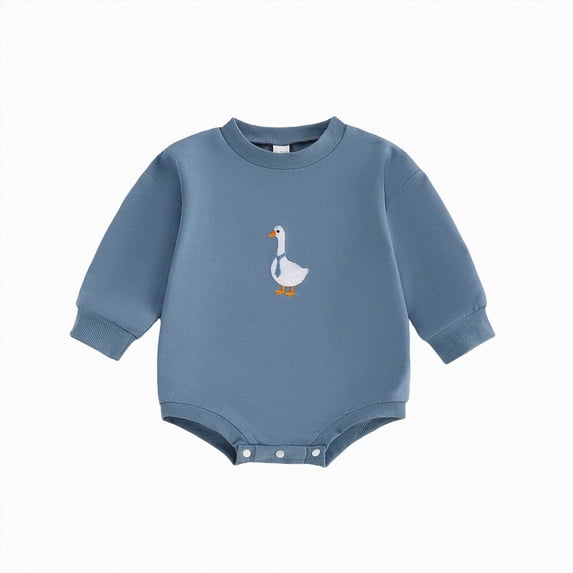 mgoYE Baby Boy Girl Sweatshirt Romper Long Sleeve Bubble Bodysuit Baby Goose Clothes Fall Birthday Outfit&Daliywear