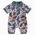thumbnail image 1 of mgoYE Baby Boys' Clothing Sets Newborn Baby Boy Clothes New to The Crew Letter Print Romper+ Pants+Hat 3PCS Outfit Size 6-12 Months, 1 of 7