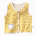 thumbnail image 1 of mgoYE Baby Cotton Warm Vests Unisex Infant to Toddler Padded Waistcoat(Yellow,3-4 Years), 1 of 8