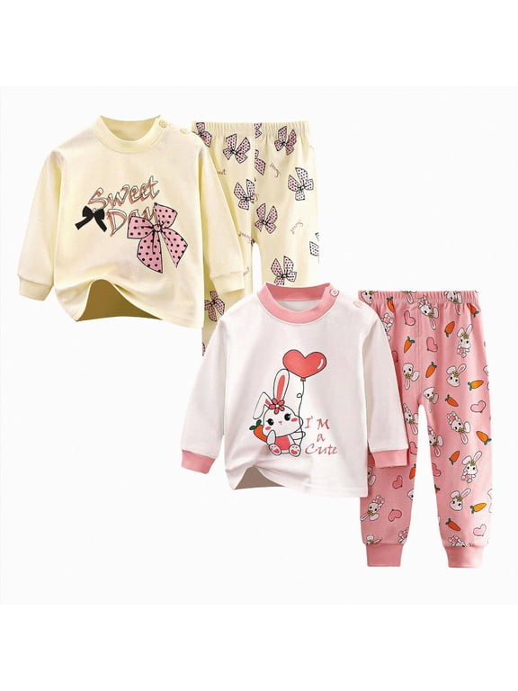 Baby Fall Clothes 3 6 12 18 Months 1T 2T 3T 4T 5T Girls Fall Winter Outfits Toddler Fall Clothes Toddlers Striped Set 4 Piece Fall Pants Set Size 5-6 Years