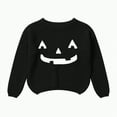 thumbnail image 1 of mgoYE Baby Ghost Clothes Toddler Baby Girl Boy Halloween Sweatshirt Long Sleeve Pumpkin Shirt Crewneck Sweater Retro Top Fall Outfit|Black 4-5 Years, 1 of 7
