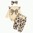thumbnail image 1 of mgoYE Baby Girl Clothes 0-3 Months Preemie Newborn Baby Girl Clothes Infant Romper Fall Winter Outfits Gifts for Girls Cute Bell Bottoms Pant Sets(Light Yellow,6-9 Months), 1 of 8