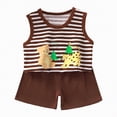 thumbnail image 1 of mgoYE Baby Girl Clothes 12 Months Toddler Baby Boy Set Athletic T-Shirt and Shorts Toddler to Big Kid|Brown 3-6 Months, 1 of 5