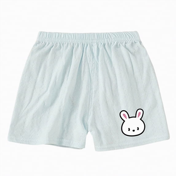mgoYE Baby Girl Shorts Baby Girls Solid Soft Elastic Waist Cute Pattern Casual Playing Shorts Summer Short Pants 3M-24M(B,6-12 Months)