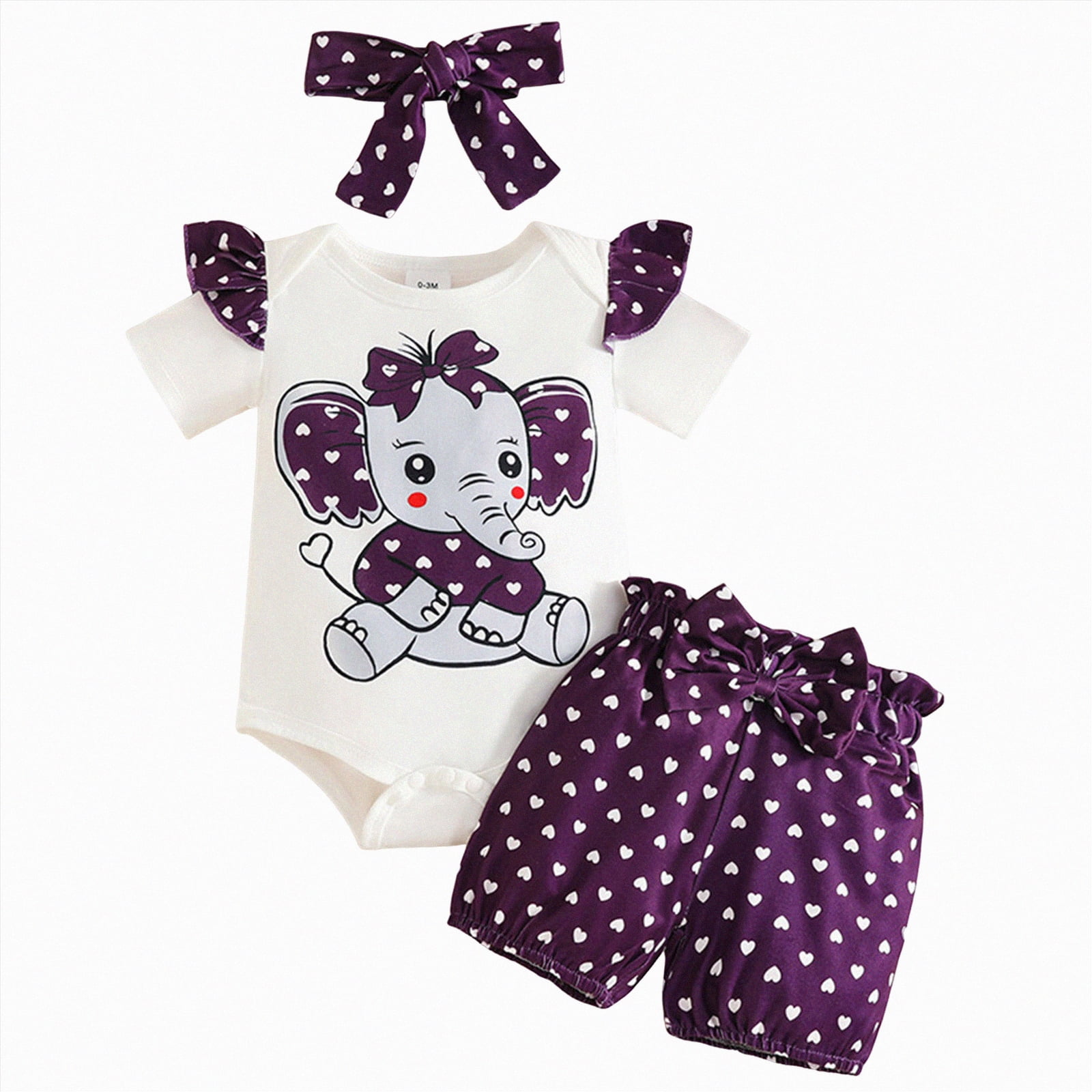 mgoYE Baby Girls Clothes 12 Months Baby Girls Outfit Short Sleeve ...