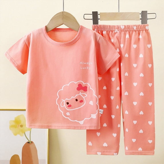 mgoYE Baby Girls Clothes Girls 2PCS Fall Winter Outfits 1T 2T 3T 4T 5T Girls Winter Clothes Baby Boy Clothes Long Sleeve Fall Winter Baby Boy Clothes Outfits(Pink,3-4 Years)
