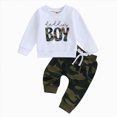 thumbnail image 1 of mgoYE Baby Toddler Boy Clothes Fall Winter Outfit Long Sleeve Sweatshirts Pants Set Boy Clothes, 1 of 5
