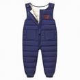 thumbnail image 1 of mgoYE Baby Toddlers Snow Bib Overalls Winter Warm Pants Kids Insulated Trousers Skiing Pants(Dark Blue,12-24 Months), 1 of 9