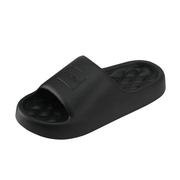 mgoYE Beach Sandals for Woman Womens Bathroom Shower Slippers Indoor Home Beach Non Slip Sandal|Black 8