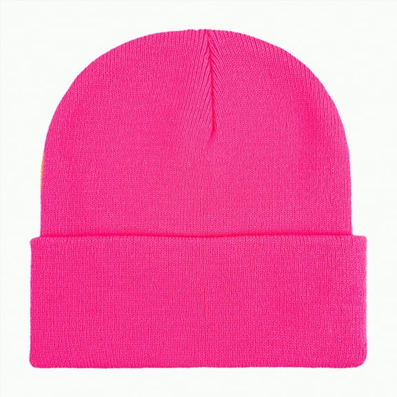 mgoYE Beanies Women Unisex Beanie Hats for Men Women Winter Knit Beanies(Hot Pink,One Size)