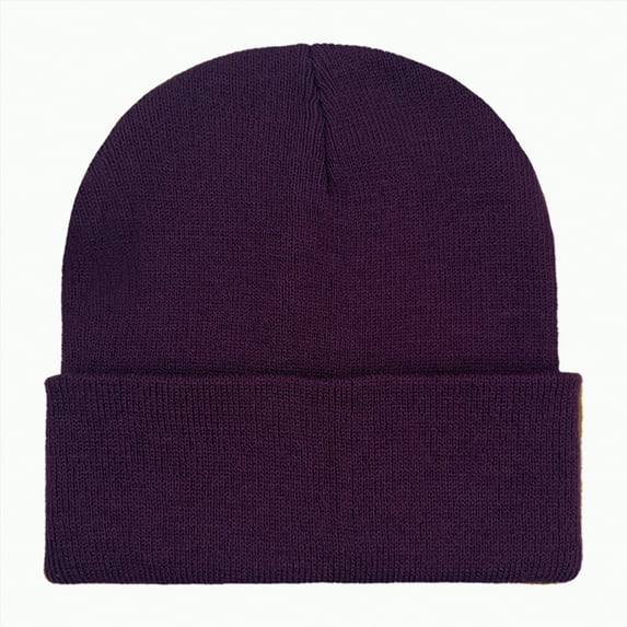 mgoYE Black Beanie for Men Womens Lined Beanie Hat Lining Winter Hats Beanies for Women Soft Beanie Cap(Dark Purple,One Size)
