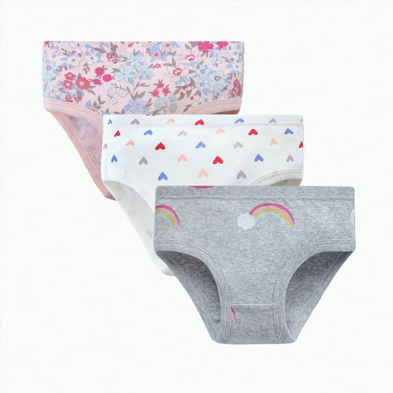 mgoYE Bloomers for Baby Girls Little Girls' Cotton Panties Baby Toddler Soft Underwear(Grey,3-4 Years)