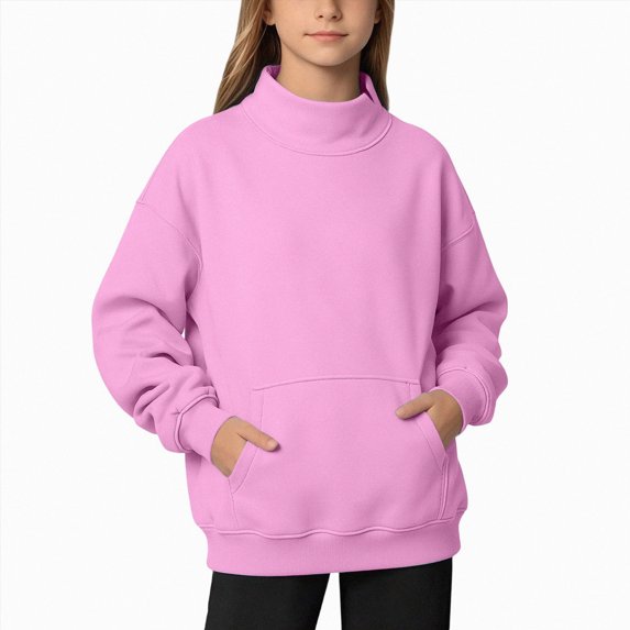 mgoYE Boys Girls Hoodies Fleece Pullover Sweatshirts Kids Fashion Casual Outfits Fall Winter Clothes