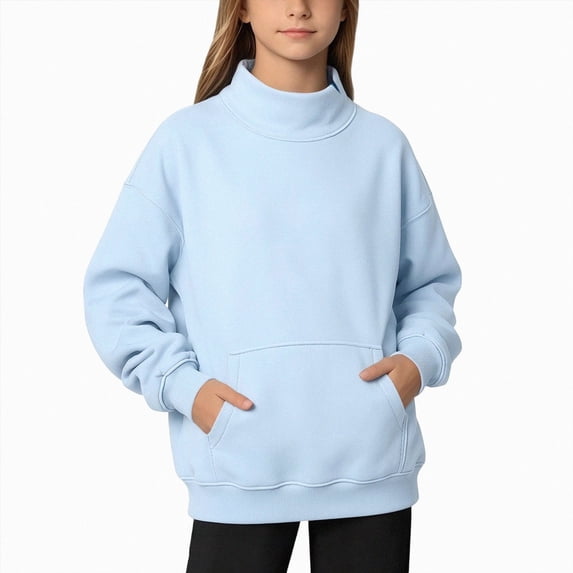 mgoYE Boys Girls Hoodies Fleece Pullover Sweatshirts Kids Fashion Casual Outfits Fall Winter Clothes