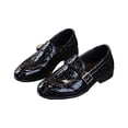 thumbnail image 1 of mgoYE Boys' Oxfords Boys Girls Dress Shoes Kids Uniform Formal Classic Oxfords for Toddler Little Big Kid|Black 13.5, 1 of 9