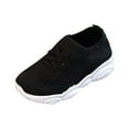 thumbnail image 1 of mgoYE Boys Running Shoes Tennis Shoes Lightweight Sports Kids Sneakers Lace-up Hook Loop Solid Shoes for Running/Walking Toddler/Little Kid/Big Kids Sneakers Toddler Girl|Black 1, 1 of 7