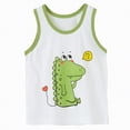 thumbnail image 1 of mgoYE Boys Vest Kids Tank Tops Cotton Shirt Sleeveless Soft Breathable Toddler Children Undershirts|Light Green 2-3 Years, 1 of 5