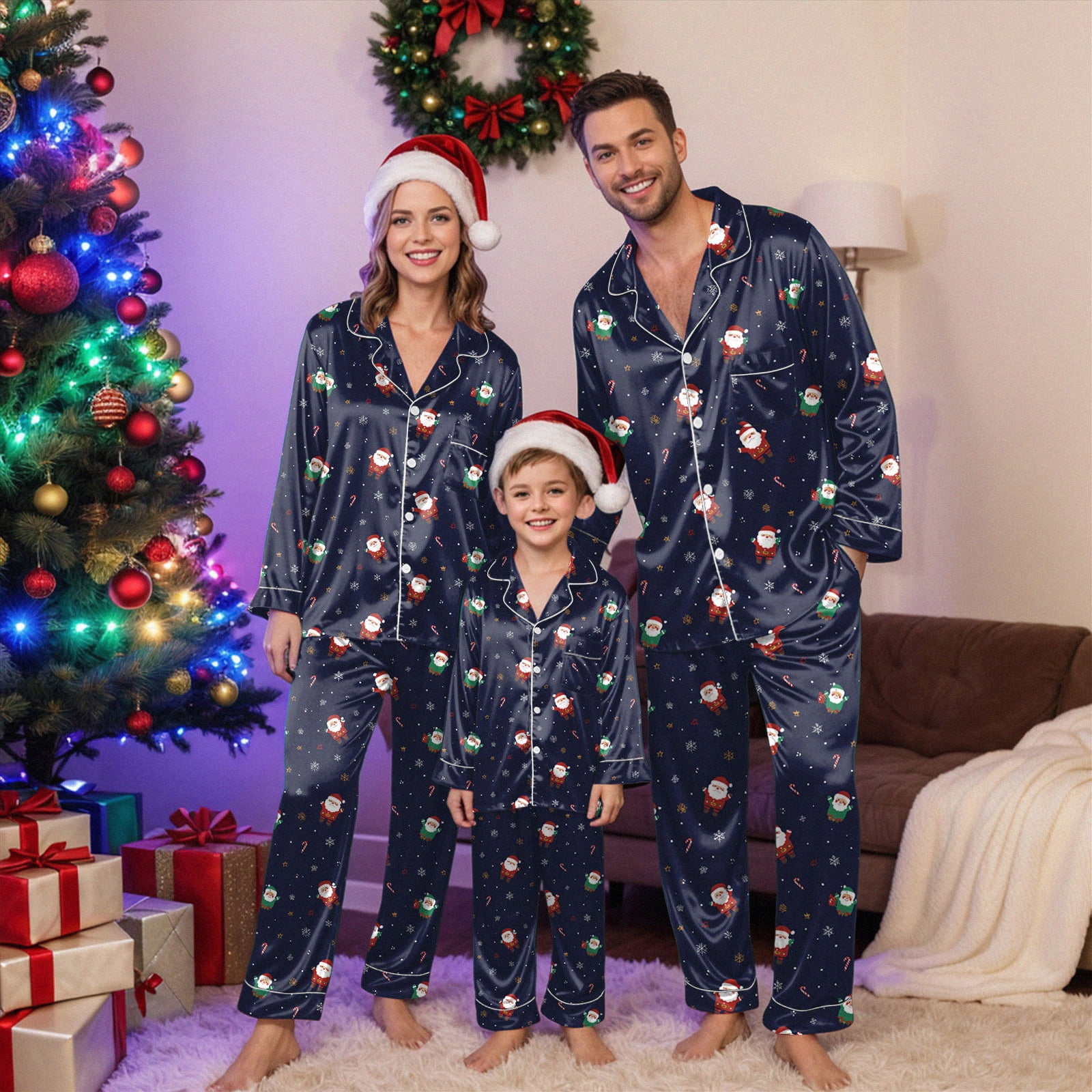 mgoYE Christmas Family Matching Pajamas, Festive Xmas Sets for the ...