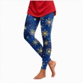 thumbnail image 1 of mgoYE Christmas Print Leggings Women Stretchy Sports Yoga Pants XL, 1 of 8