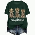 thumbnail image 1 of mgoYE Christmas Shirts for Women Christmas T Shirts Women Merry and Bright Shirt Funny Xmas Holiday Tee Shirt Top|Dark Green L, 1 of 1