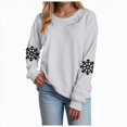 thumbnail image 1 of mgoYE Christmas Sweatshirts Women Funny Christmas Graphic Crewneck Shirts Xmas Long Sleeve Sweaters Holiday Pullover(Light Gray,S), 1 of 5