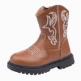 thumbnail image 1 of mgoYE Cowgirl Boots for Girls Little Boys Cowboy Boots Big Kids Mid Calf Boots Round Toe for Birthday Horse Riding 7.5, 1 of 9