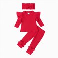 thumbnail image 1 of mgoYE Fall Baby Girl Clothes Kid Toddler Girl Clothes Long Sleeve Top Pants Fall Outfit Set, 1 of 5