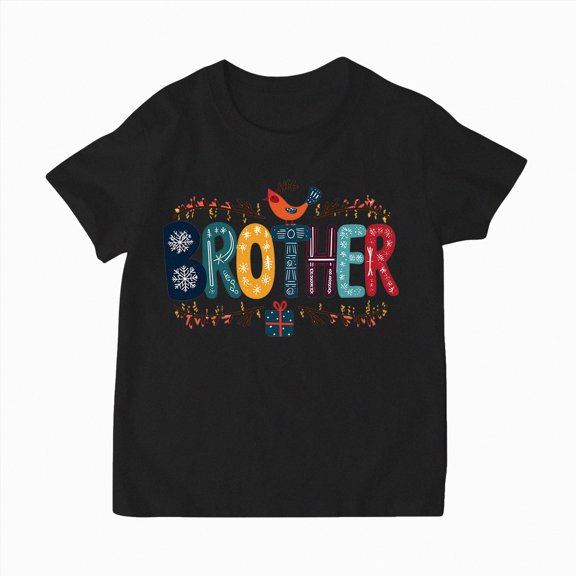 mgoYE Family Christmas T-Shirt Funny Xmas Tree Family Matching Pajamas Girls Short Sleeve T-Shirt(Black,5-6 Years)