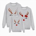 thumbnail image 1 of mgoYE Family Matching Christmas Sweaters Holiday Sweater Sweatshirt for Women Men Adults Couples(Grey,6Y), 1 of 4
