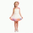 thumbnail image 1 of mgoYE Flower Girl Dress Baby Girls Tutu Strap Dress Toddler Princess Fluffy Layered Mesh Tulle Dance Sleeveless Dress(White,3-4 Years), 1 of 4