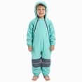 thumbnail image 1 of mgoYE Girl Rain Jacket 5t Kids Toddler Snow & Rain Suit - Waterproof Coverall One Piece Weather Resistant Baby Jacket(Green,4-5 Years), 1 of 9